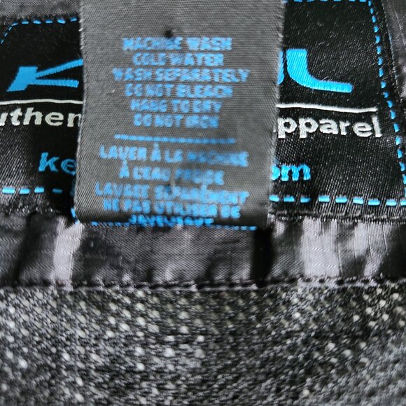 Kewl Windbreaker Jacket Mens Large Black Authentic Sports Apparel - Picture 8 of 12